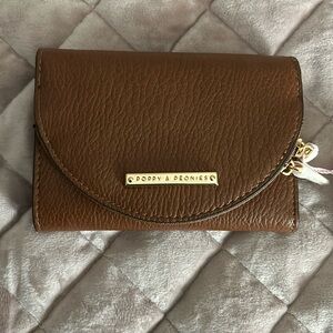 Poppy & Peonies Margaux wallet - dark brown